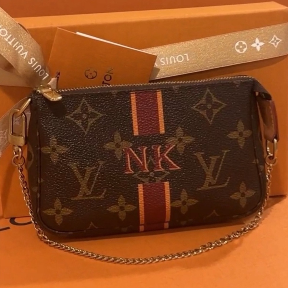 💯% Authentic Louis Vuitton Monogram My LV Heritage Mini Pochette Accesso…